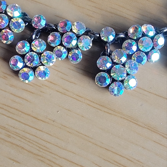 Vintage Elegant Floral Statement Crystal Necklace - Picture 3 of 7